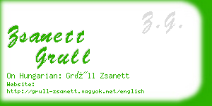 zsanett grull business card